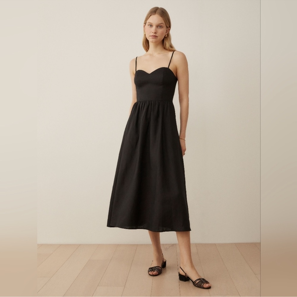 Reformation Zander Linen Dress sz 10